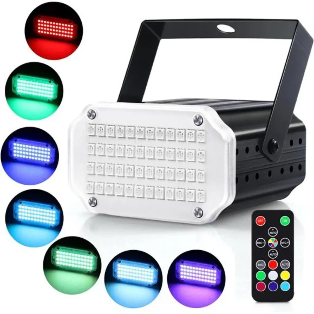 Halloween Mini LED Strobe Light, Sound Activated Party Lights 7 Colors